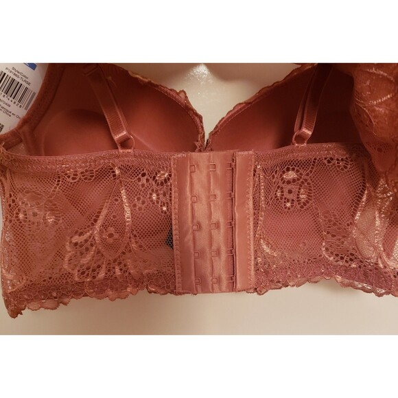 Rene Rofe Women’s Extreme Push-Up Lace Lingerie Bikini Set Brown Sz 36C NWT - Picture 11 of 11